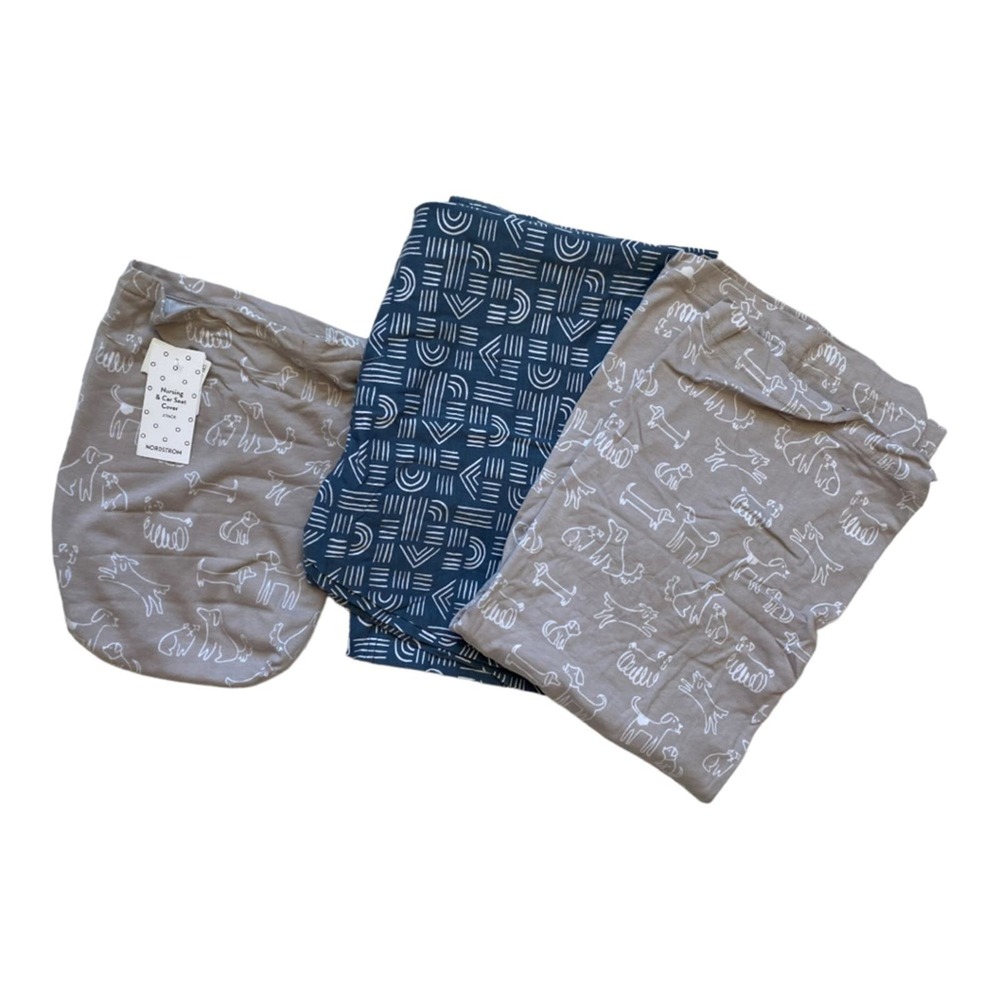 NWT NORDSTROM Assorted 2-Pack Car Seat & Nursing Covers. One size